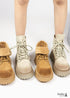 Boho-Thick-soled Distressed Biker Boots